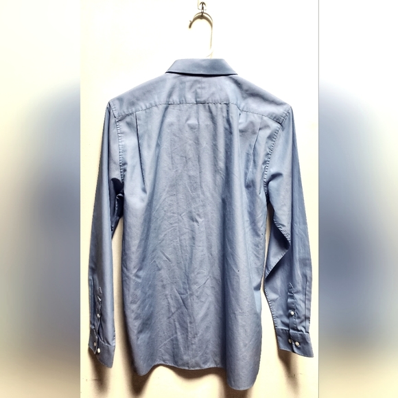 Nordstrom Women's Blue Dress Shirt - Picture 2 of 3